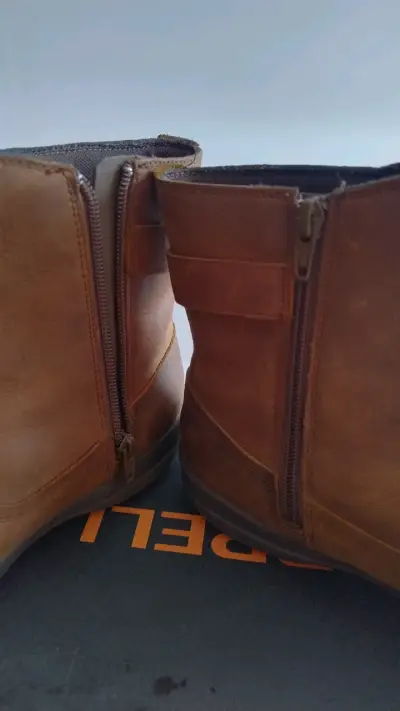 Botas de cuero marrón Merrell - miniatura 3
