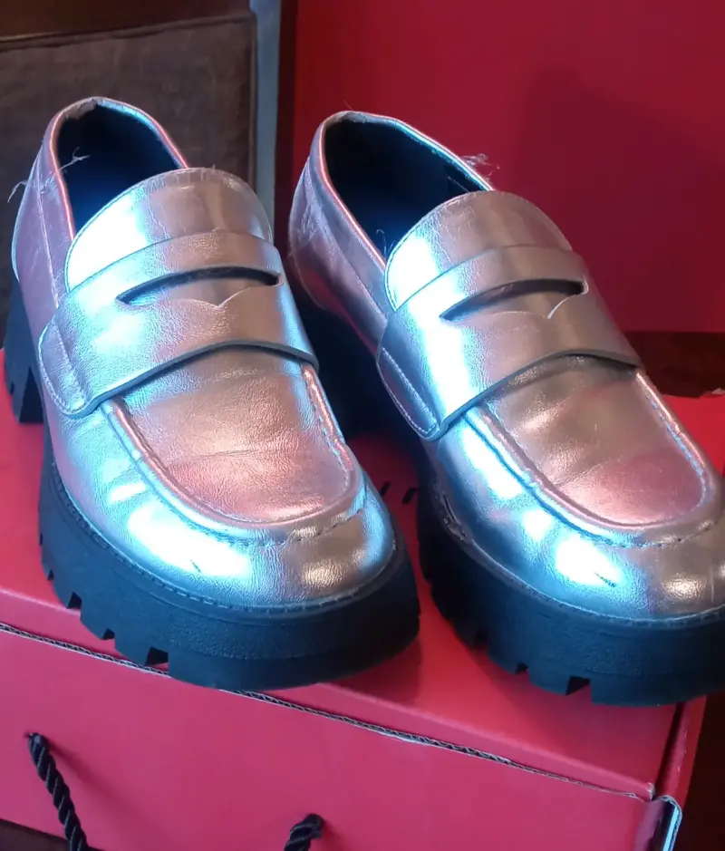Zapatos mocasines metálicos sybilla - 2