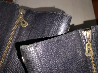 Botas de cuero kebba negras con tacón alto - miniatura 3