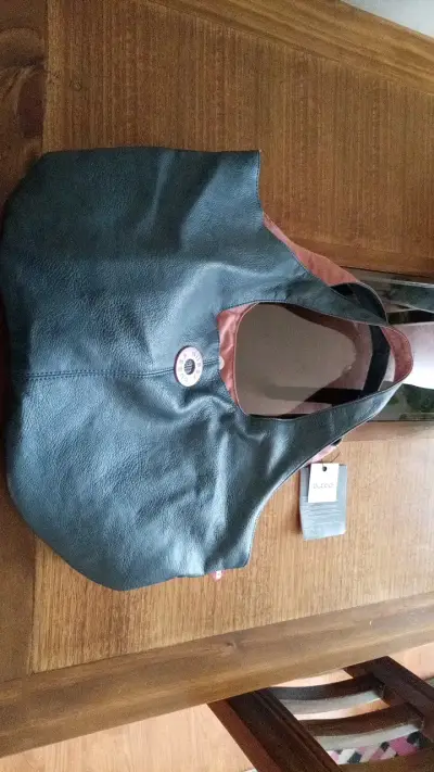 Bolso de cuero negro bubba original - miniatura 1