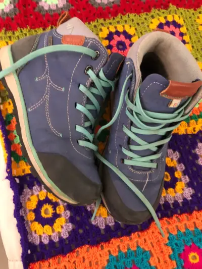 Botas de montaña azules para niños - miniatura 1