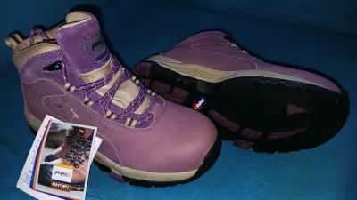 Zapatos trekking ProFlex moradas impermeables - miniatura 1