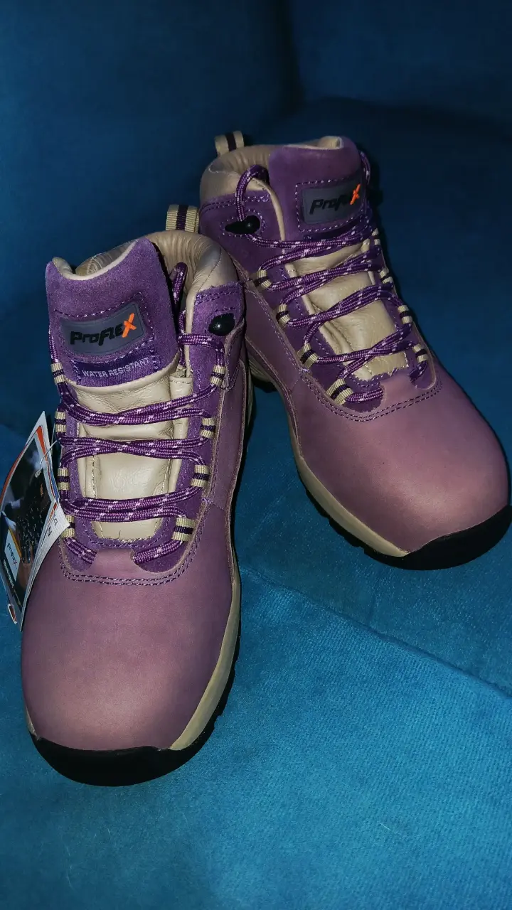 Zapatos trekking ProFlex moradas impermeables - 2