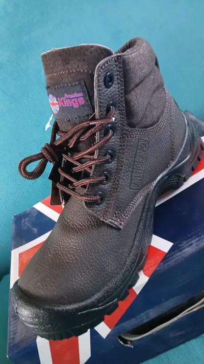 Zapatos de cuero Kings marrones para hombre - miniatura 1