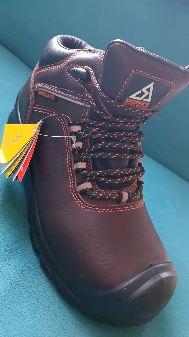 Zapatos de seguridad marrones con punta de acero - 2