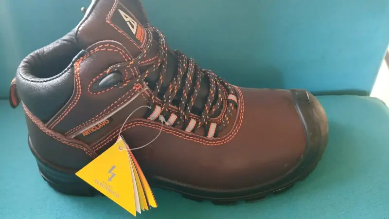 Zapatos de seguridad marrones con punta de acero - 3