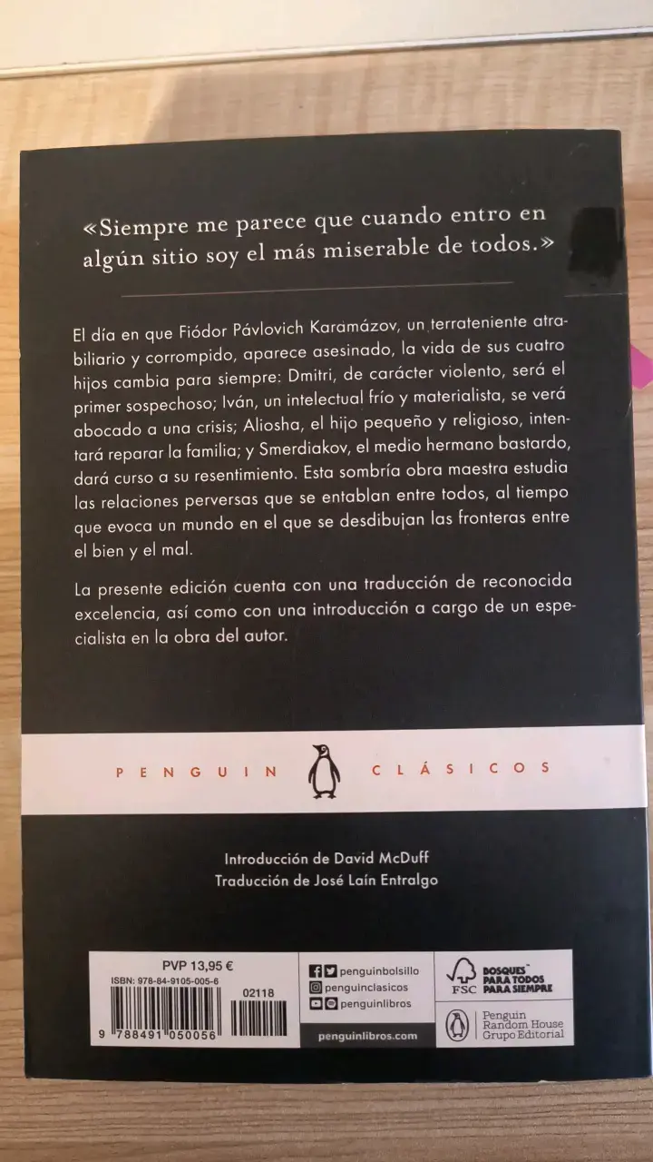Libro Los Hermanos Karamázov de Dostoievski - 2