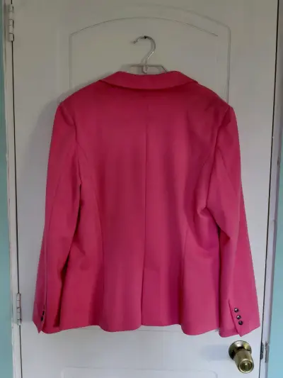 Blazer rosa marca Marquis talla XL - miniatura 2
