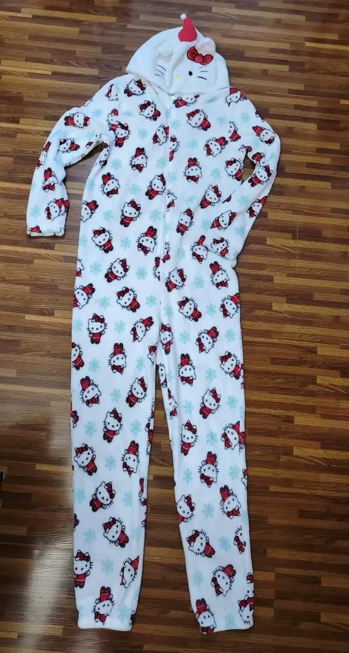 Pijama enterizo de oso con capucha - 4