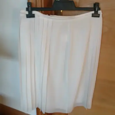 Falda plisada blanca elegante Purificación Garcia - miniatura 1