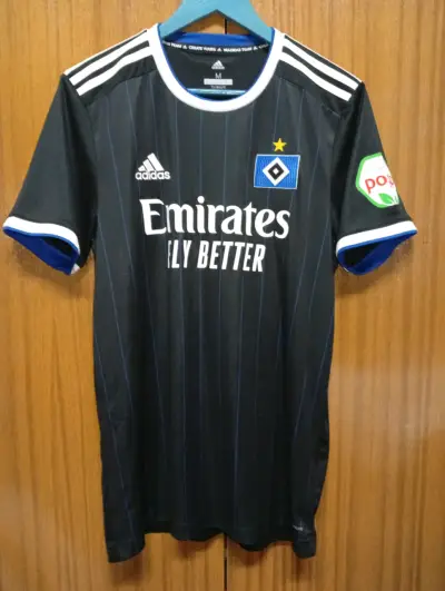Camiseta Hamburgo , Adidas negra talla M - miniatura 1
