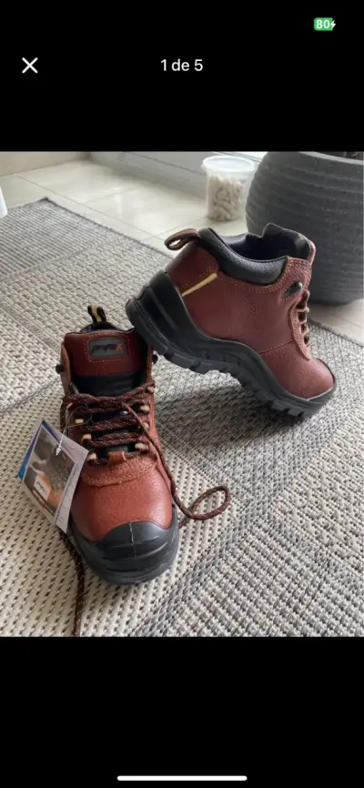 Botas de seguridad Pyrex marrones - miniatura 1