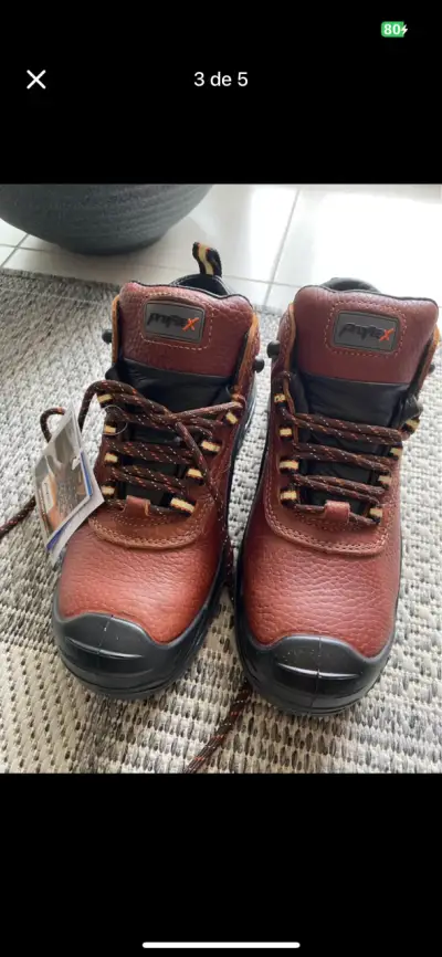 Botas de seguridad Pyrex marrones - miniatura 2