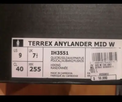 Zapatillas Adidas Terrex Anylander MI rosadas - miniatura 2