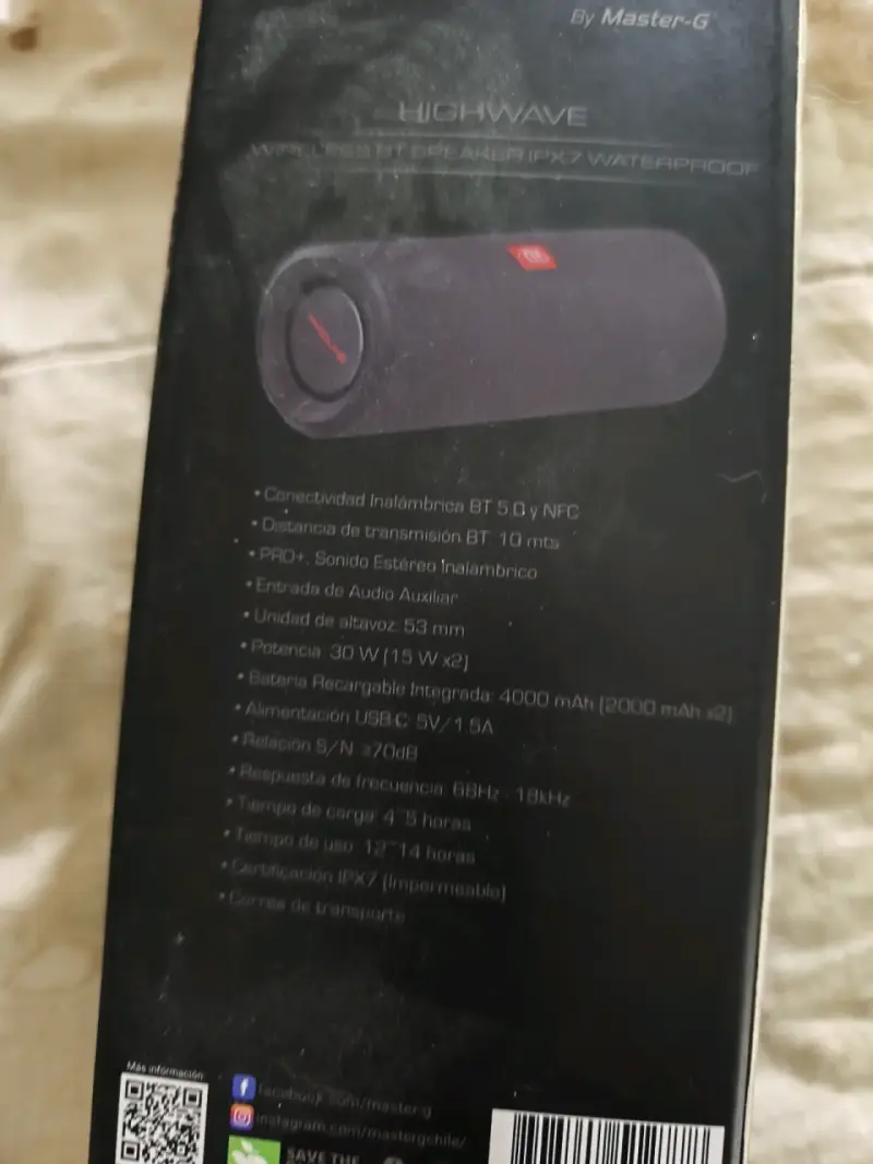 Altavoz Bluetooth Proline Master-G impermeable - 2