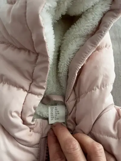 Enterito acolchada para bebé rosa - miniatura 1