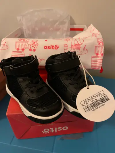 Botines negros para niño Osito talla 25 - miniatura 1