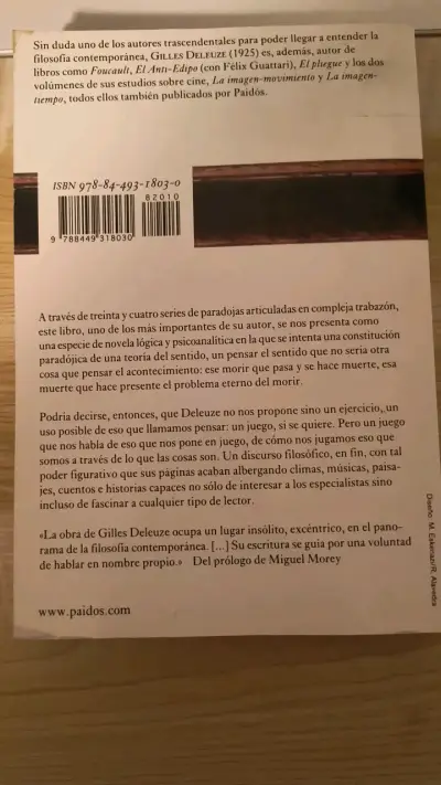 Libro 'Lógica del sentido' de Gilles Deleuze - miniatura 2