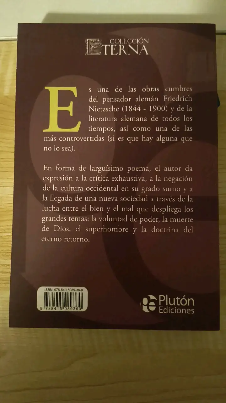 Libro 'Así Hablaba Zaratustra' de Nietzsche - 2