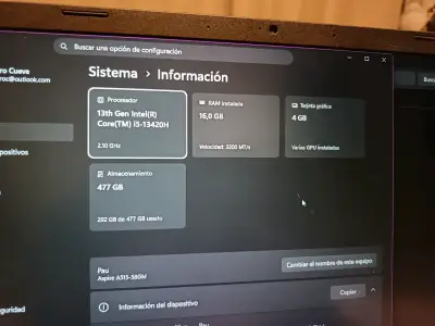 Laptop Acer Aspire 5 Full HD - miniatura 3