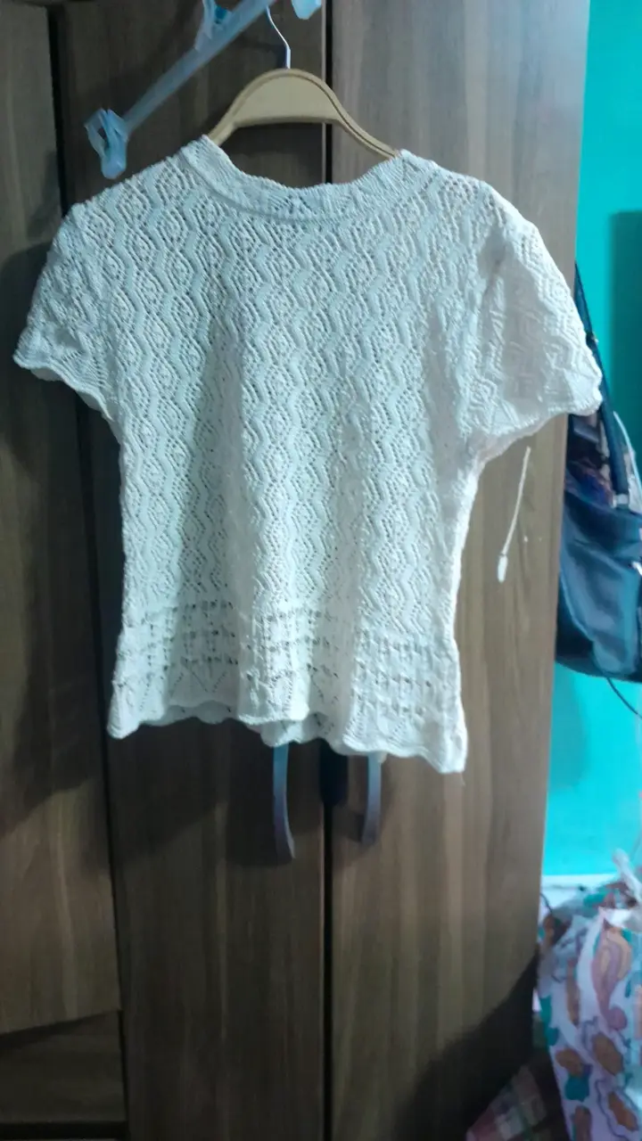Vestido negro con bordado blanco - 5