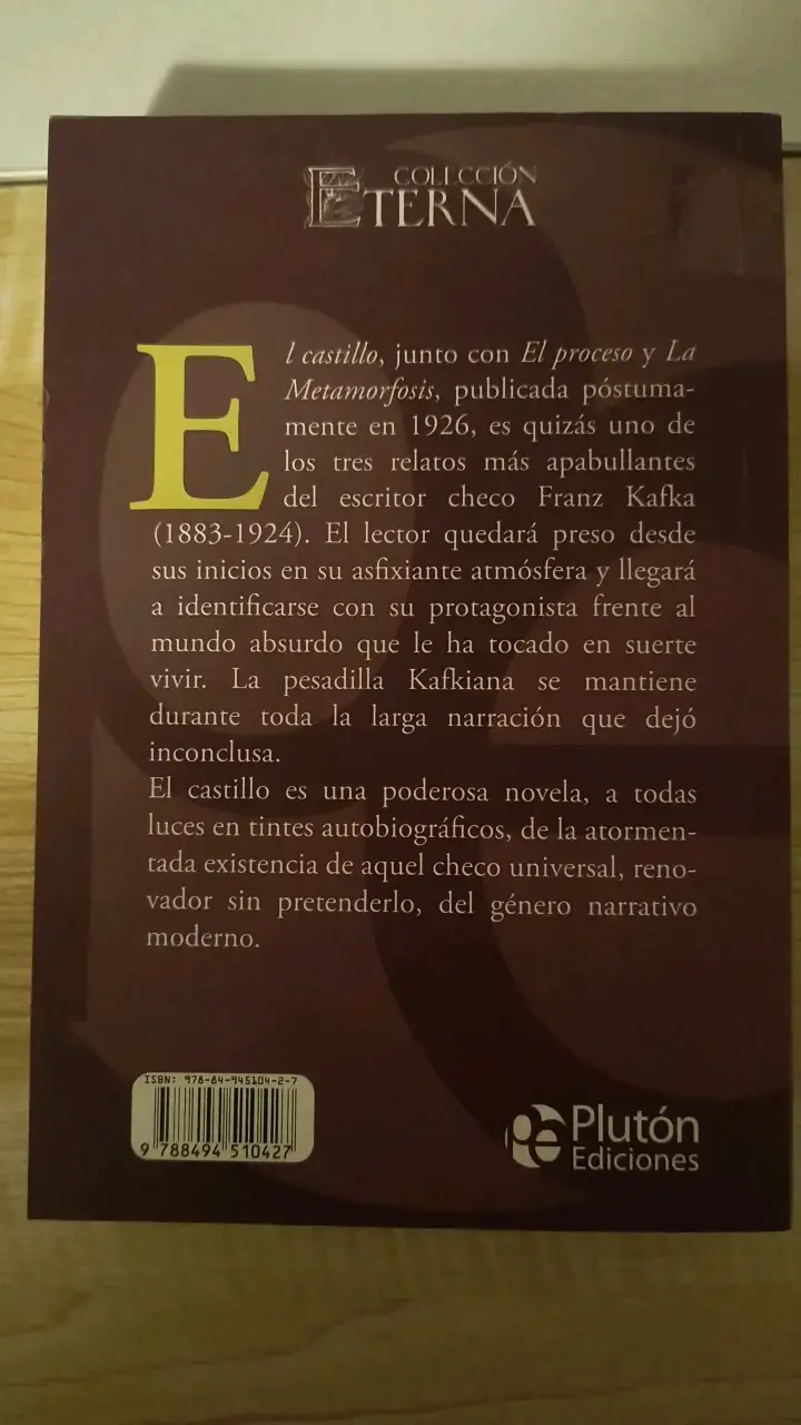 Libro El Castillo de Franz Kafka - 2