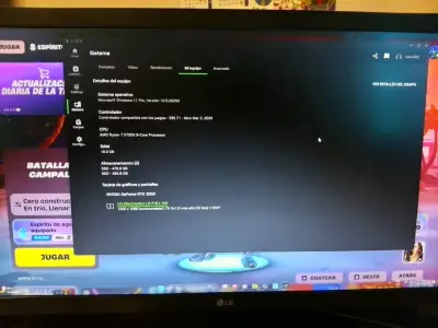 PC Gamer con monitor y accesorios - miniatura 3