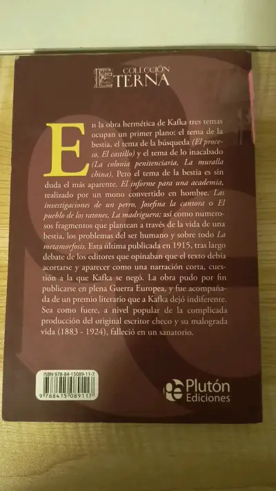 La Metamorfosis de Franz Kafka - Plutón Ediciones - miniatura 2