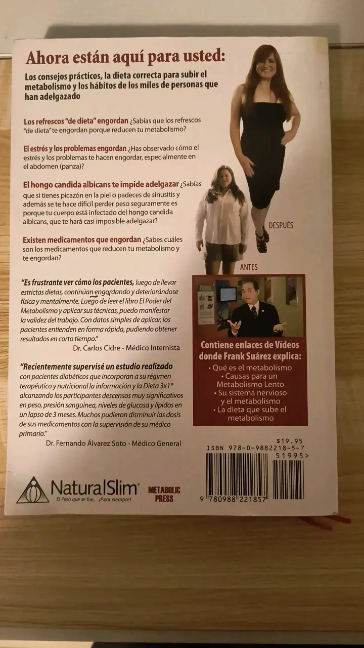 Libro El Poder del Metabolismo Frank Suárez - 2