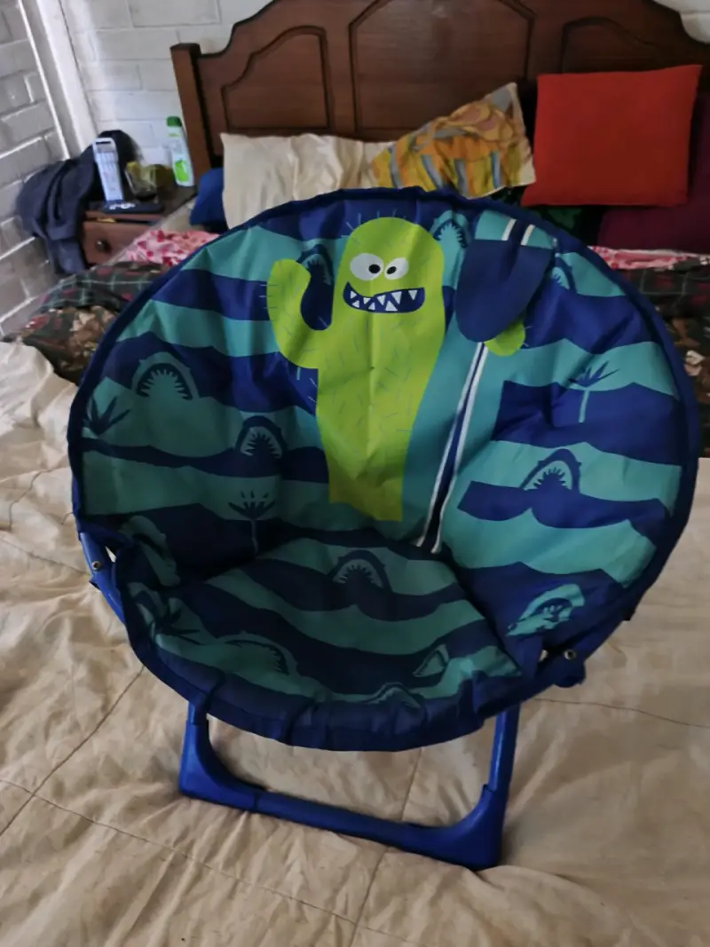 Silla infantil plegable con diseño de cactus - 3