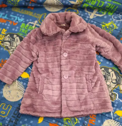 Abrigo Limonada morado para niña - miniatura 1