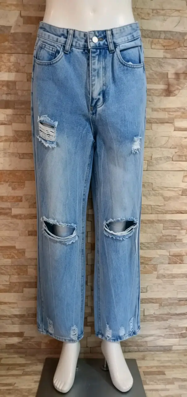 Pantalones anchos rosados para mujer - 3