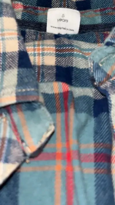 Camisa de franela a cuadros para niño - miniatura 2