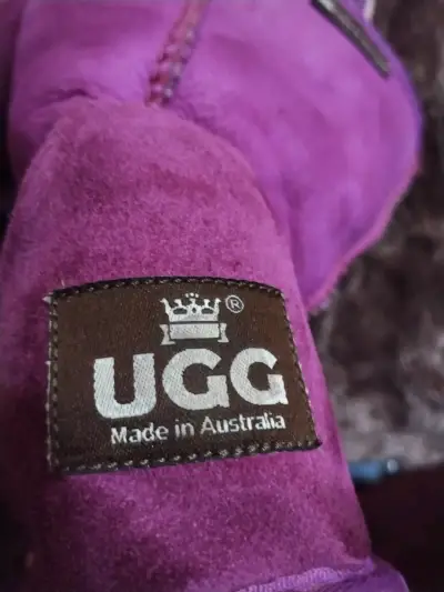 Botas de gamuza moradas hechas en Australia - miniatura 1