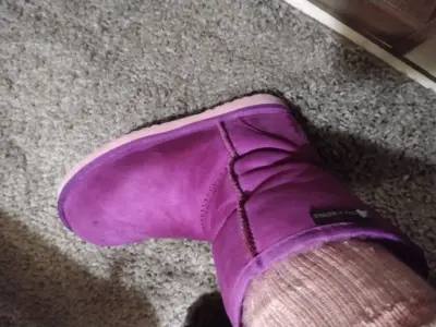 Botas de gamuza moradas hechas en Australia - miniatura 4