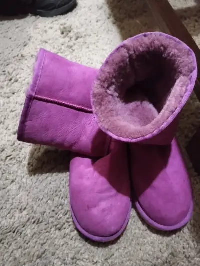 Botas de gamuza moradas hechas en Australia - miniatura 5