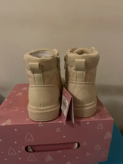 Botines beige para niña 4Kids talla 23 - miniatura 3