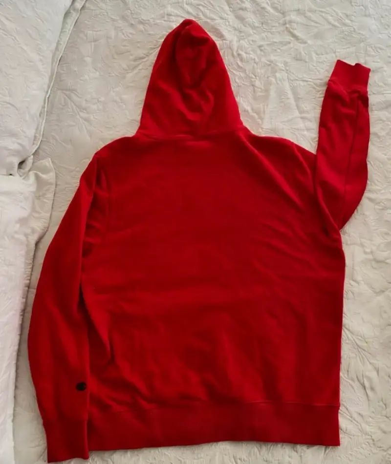 Polerón champion con capucha rojo talla XL - 2