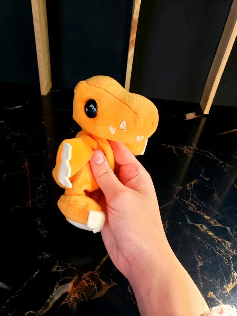 Peluche Vintage Digimon Agumon Beanie Bandai 1999 - 3