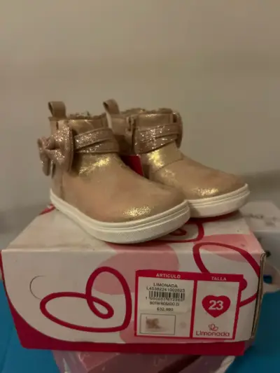 Botines dorados para niña Limonada talla 23 23 - miniatura 1
