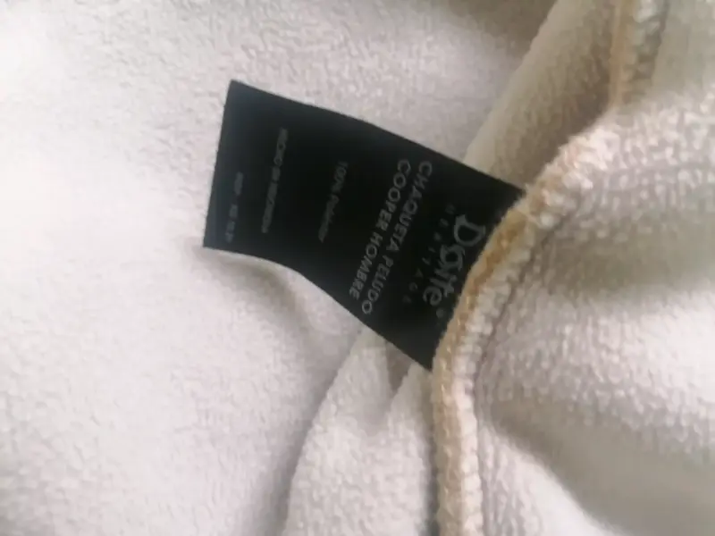 Chaqueta polar beige con capucha - 5