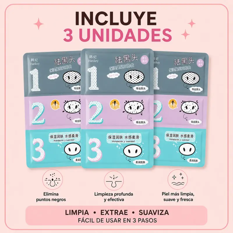 PACK DE 3 KITS HANKEY PARA PUNTOS NEGROS - 2