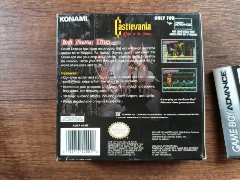 Juego Castlevania Circle of the Moon para Game Boy Advance - 5