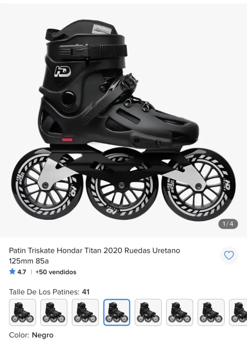 Patines Triskate Hondar Titan 2020 negros - 1