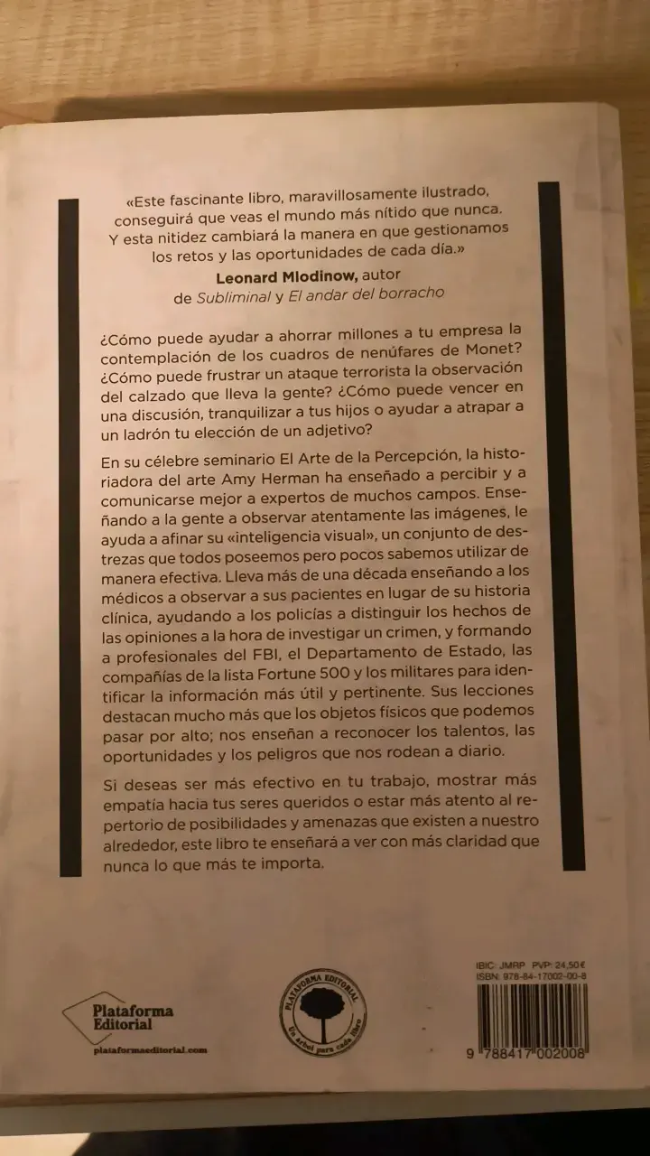 Libro 'Inteligencia Visual' de Amy E. Herman - 2