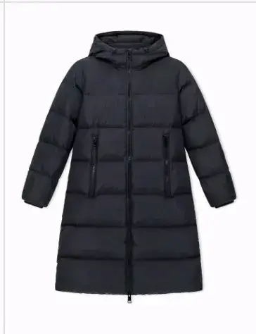 Giorgio Armani negro con capucha - miniatura 1
