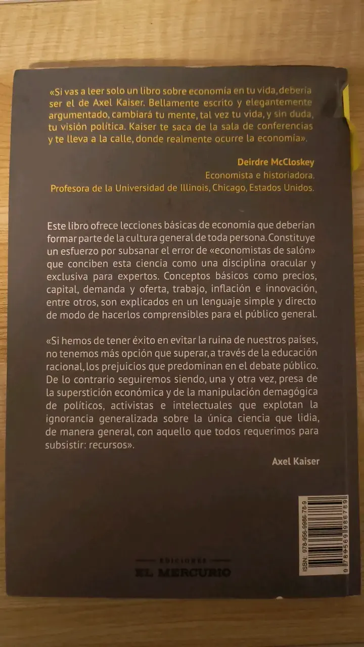 Libro 'El Economista Callejero' de Axel Kaiser - 2