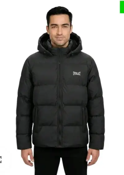 Chaqueta acolchada negra Everlast para hombre - miniatura 1