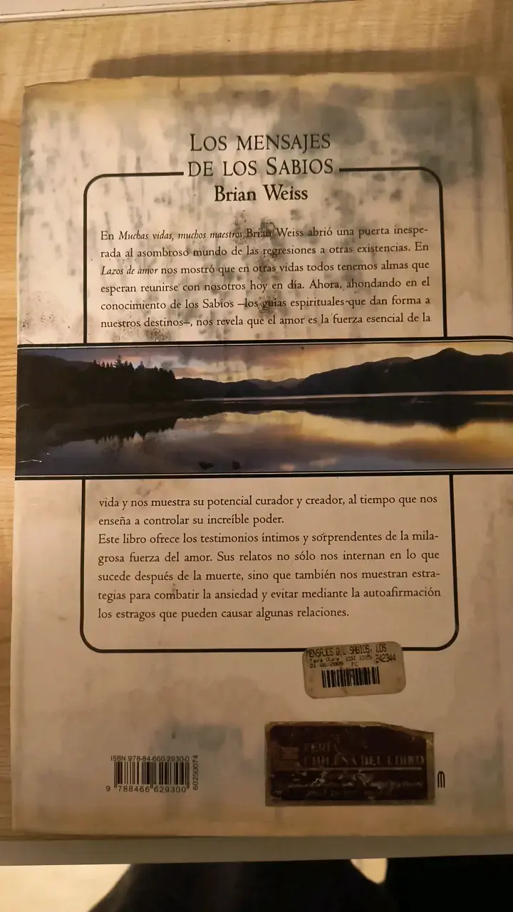 Libro 'Los mensajes de los sabios' Brian Weiss - 2