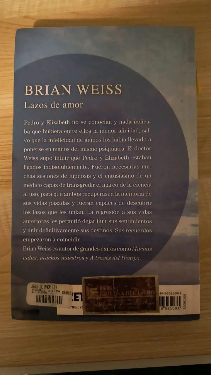Libro 'Lazos de amor' de Brian Weiss - 2